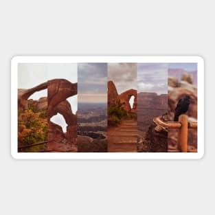 Moab Utah Collage Sticker